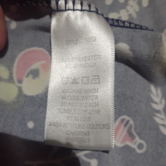 Cynthia Rowley Women's Size Small Fruit Print Jersey Knit Bath Robe in Blue - Picture 5 of 5